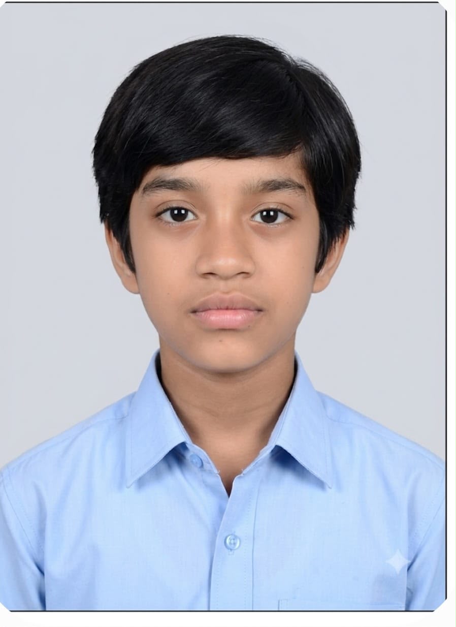 Anamika wearing her school uniform
